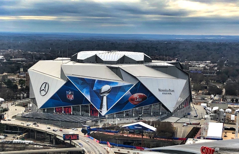 Mercedes-Benz Stadium — Facade · day