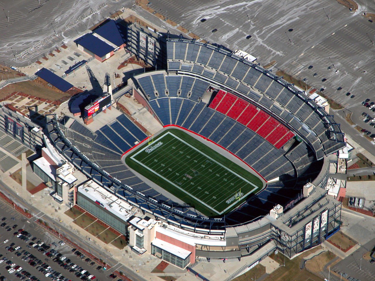 Gillette Stadium — Aerial view